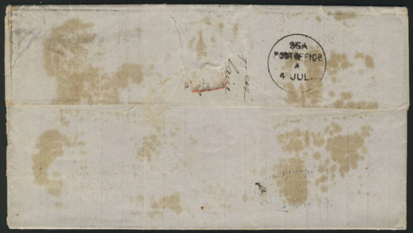 India 1883 fl to Reunion via Aden SEA POST OFFICE A - Image 2