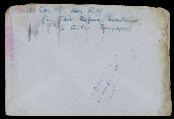 India Crash Mail - 1953 BOAC <b>Comet crash</b> near Calcutta - Forces Mail cover from Singapore to UK. Photocopy of Newspaper "Daily Mirror" from May 3 and May 4
<i>Provenance: Glenn Reed, Chairman, ISC</i> - Image 2
