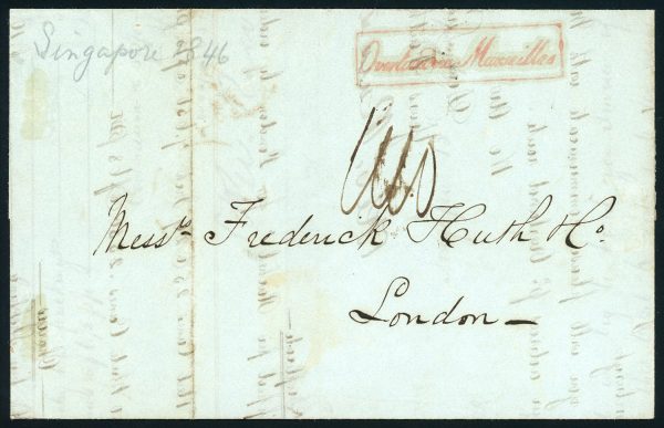 Straits Settlements 1846 (Sep 15) entire letter ex the Huth correspond... - Image 2