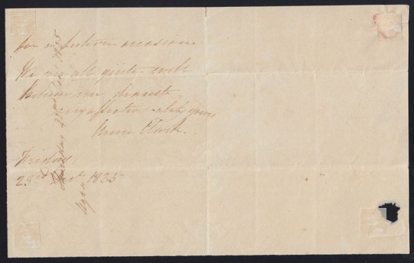 India Campaign Mail: 1825-26 Siege of Bharatpur - 1825 (Dec 23) stampl... - Image 2